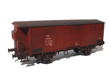 Foto - gedeckter Güterwagen der FS, Typ G, M 146